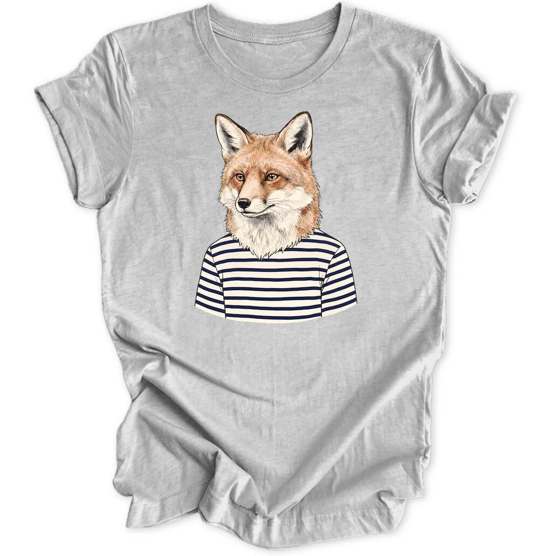 Ringelshirt Fuchs - Sport Grey
