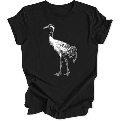 Crane Engraving - Black
