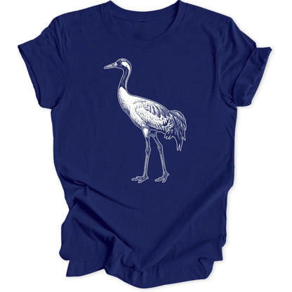 Crane Engraving - Navy