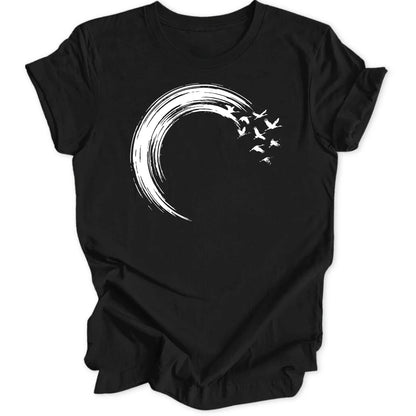 Brushstroke Cranes - Black