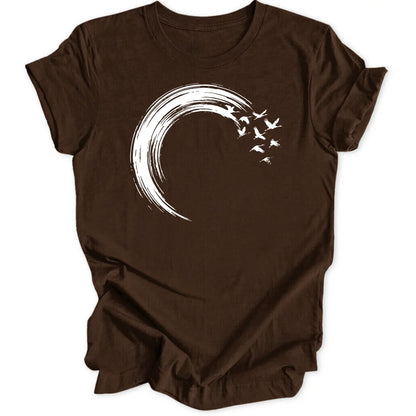 Brushstroke Cranes - Dark Chocolate