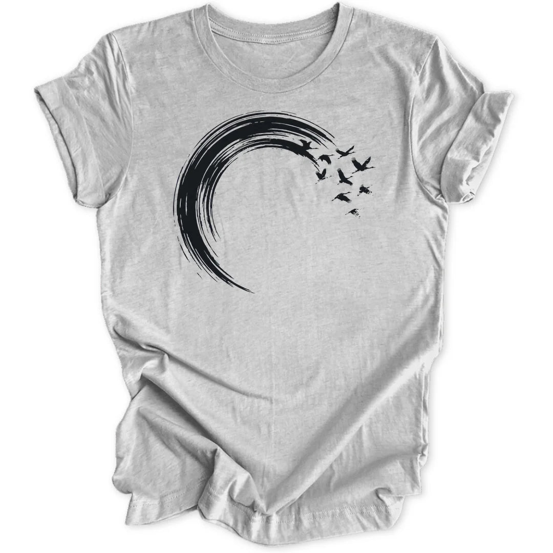 Brushstroke Cranes - Sport Grey