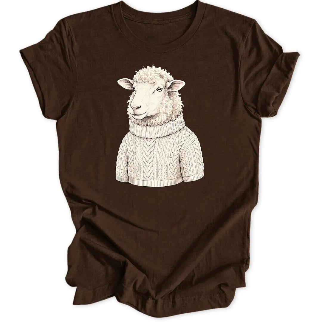 Wollpullover Schaf - Dark Chocolate