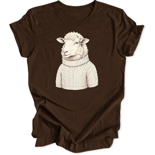 Wollpullover Schaf - Dark Chocolate