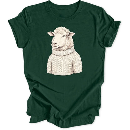 Wollpullover Schaf - Forest Green