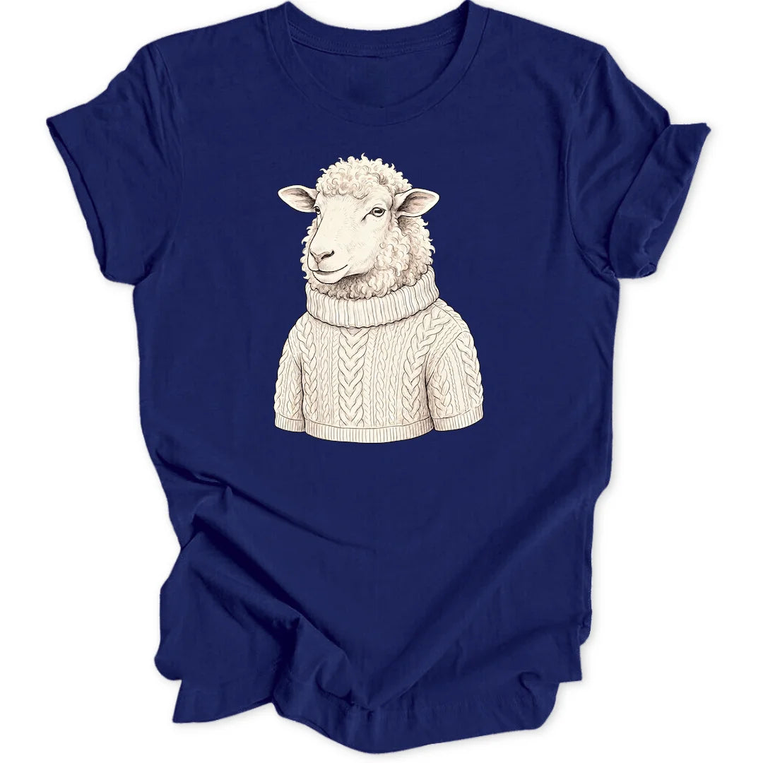 Wollpullover Schaf - Navy