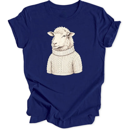 Wollpullover Schaf - Navy