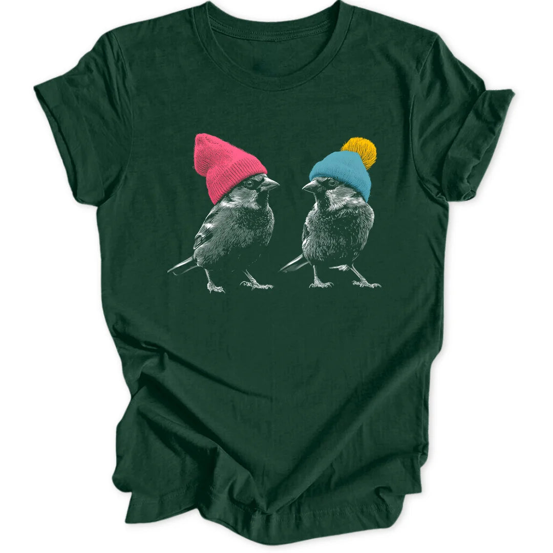Beanie Sparrows - Forest Green