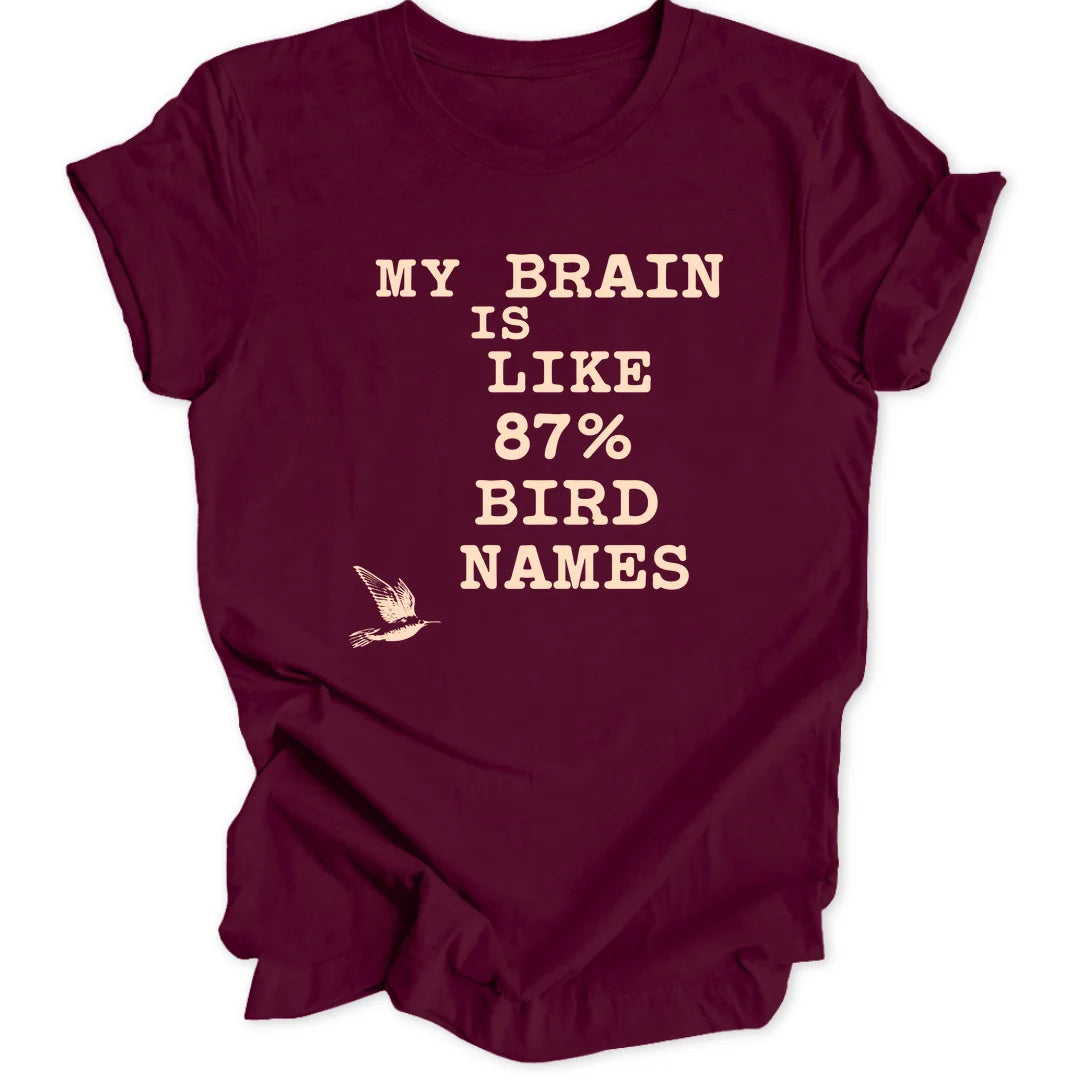Bird Names - Maroon
