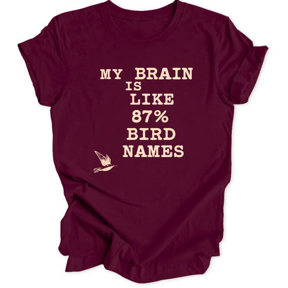 Bird Names - Maroon