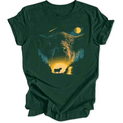 Moon Cow - Forest Green