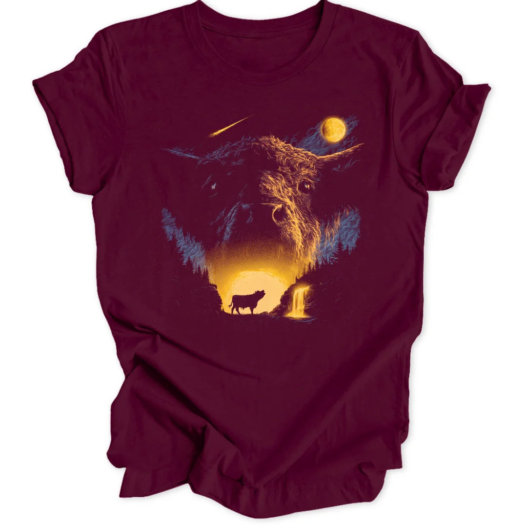 Moon Cow - Maroon