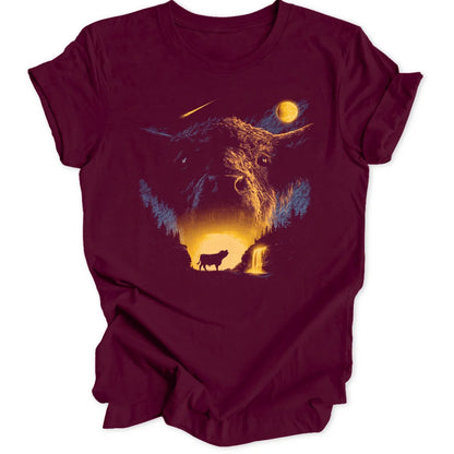 Moon Cow - Maroon