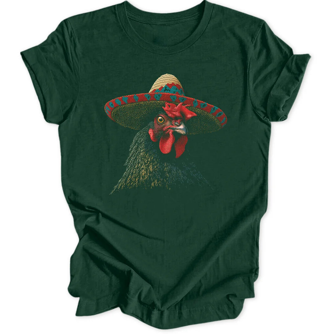 Sombrero Chicken - Forest Green