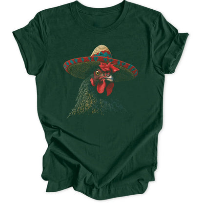 Sombrero Chicken - Forest Green