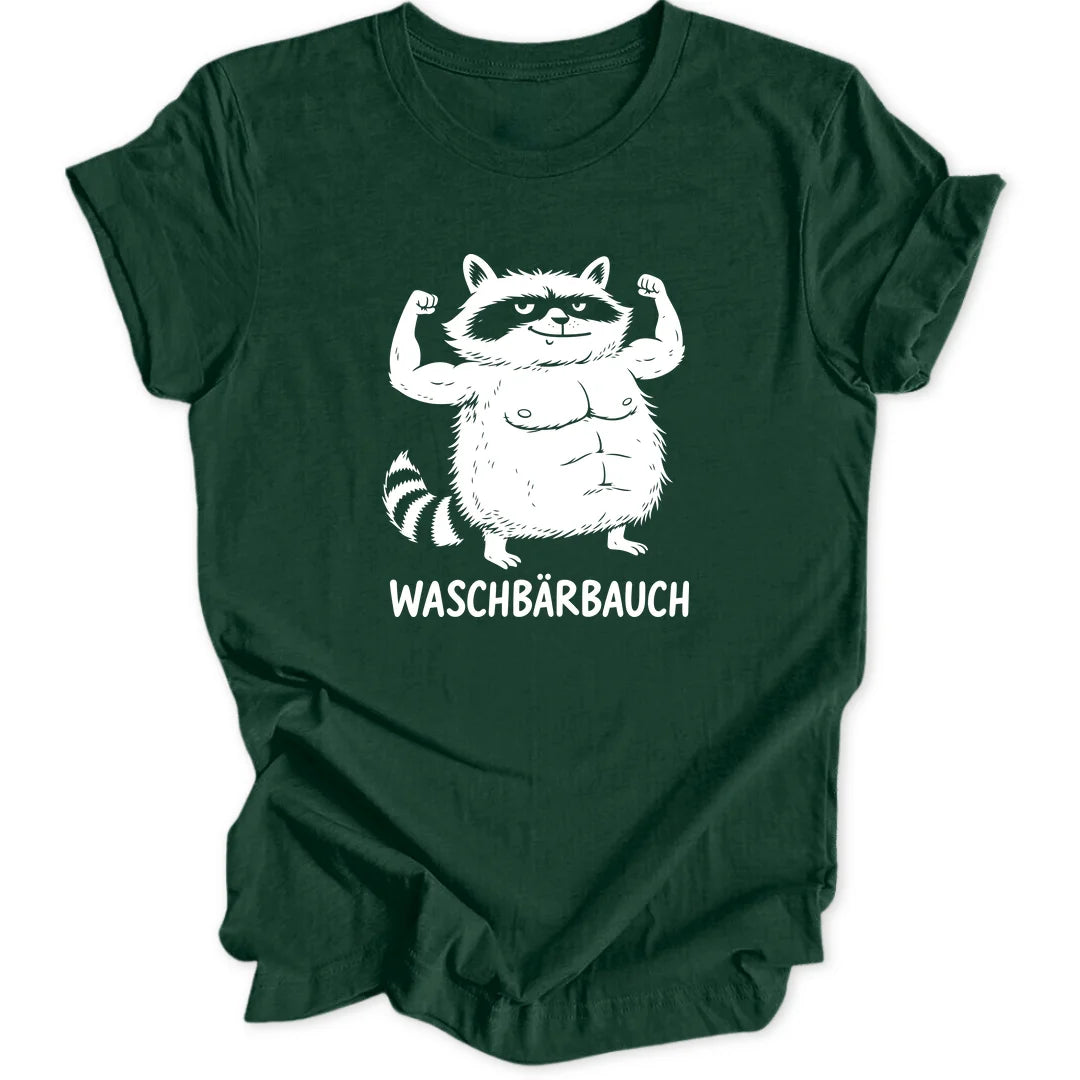 Washboard Raccoon - Forest Green