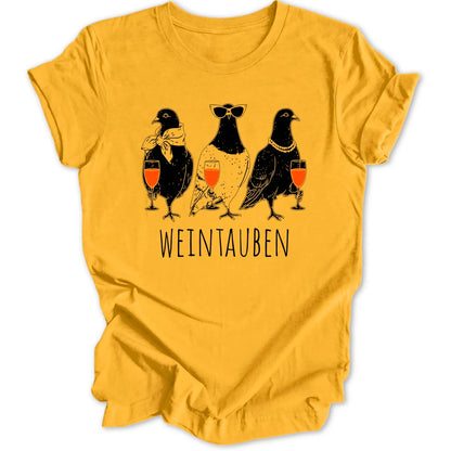 Weintauben Sketch - Gold