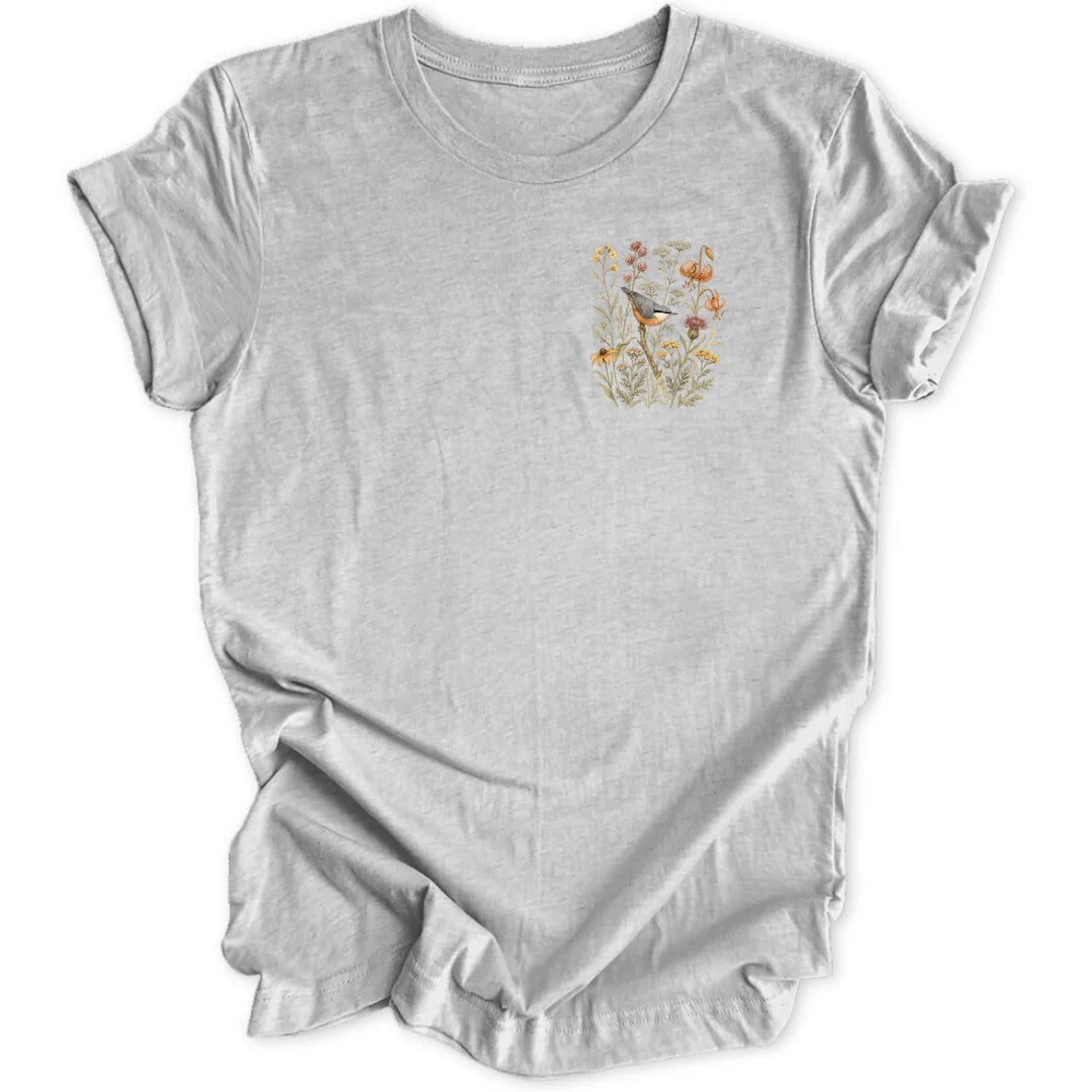 Nuthatch Stems Mini-Print - Sport Grey