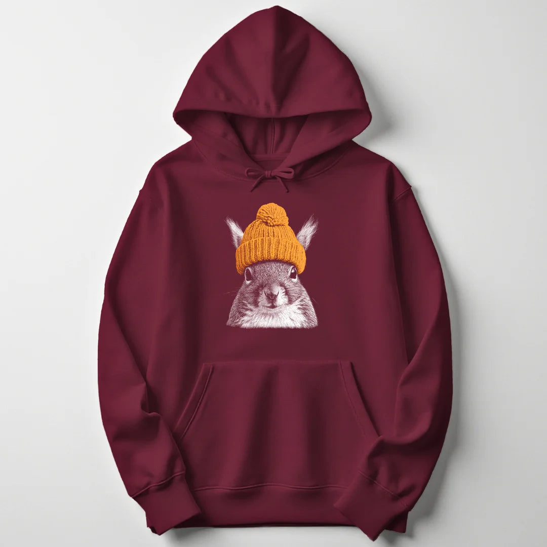 Beanie Squirrel - Maroon