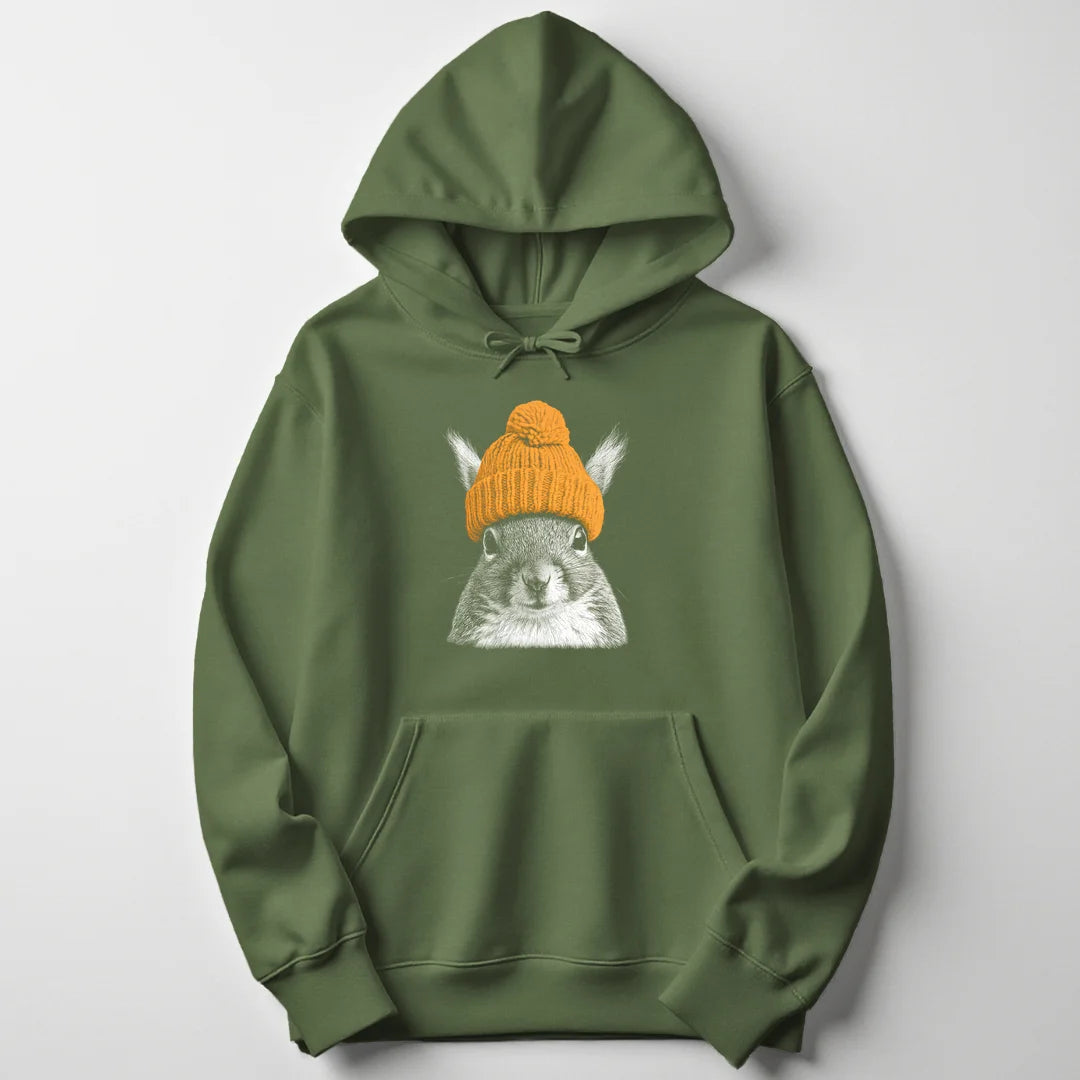 Beanie Squirrel - Military Green