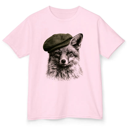 Flat Cap Fox - Light Pink