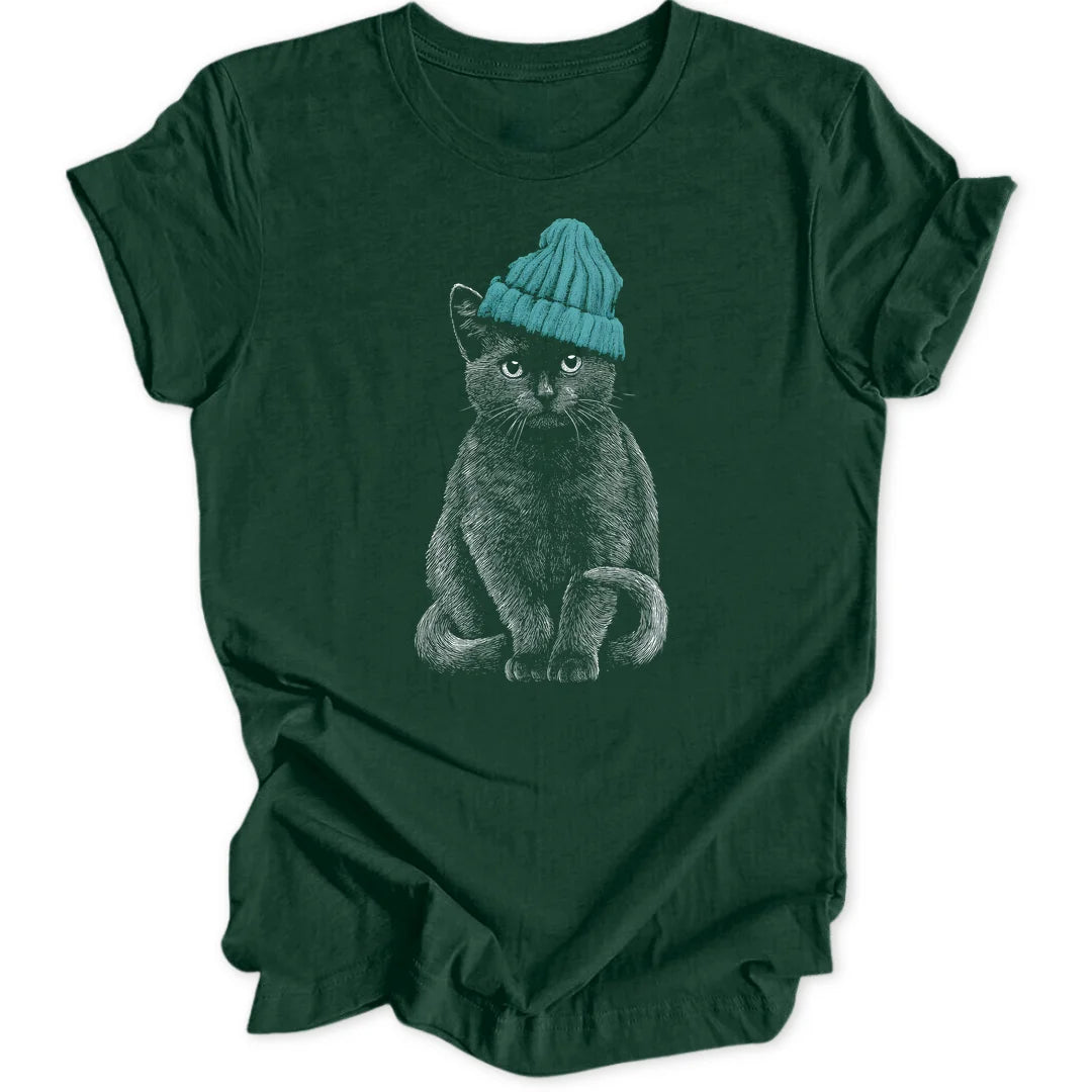 Beanie Cat - Forest Green