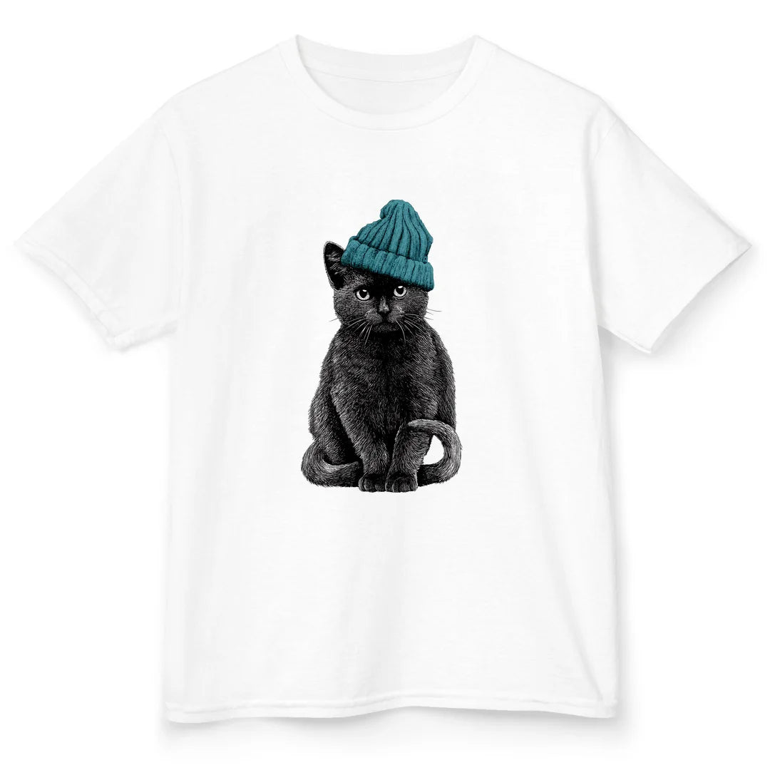 Beanie Cat - White