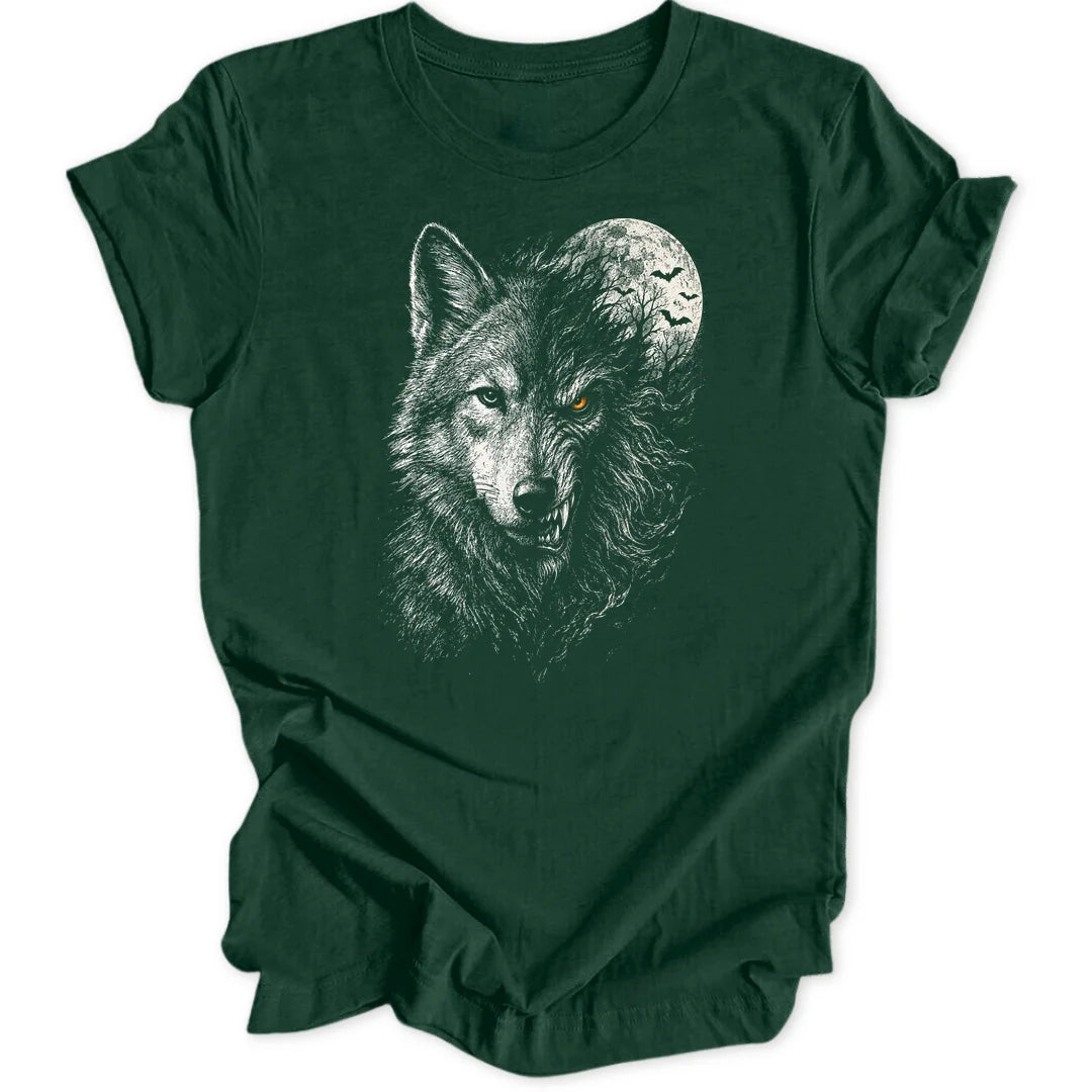 Moon Wolf - Forest Green