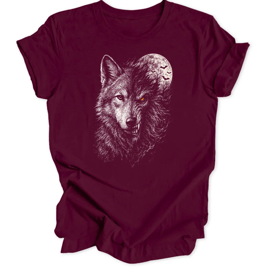 Moon Wolf - Maroon