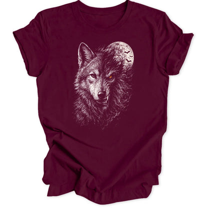 Moon Wolf - Maroon