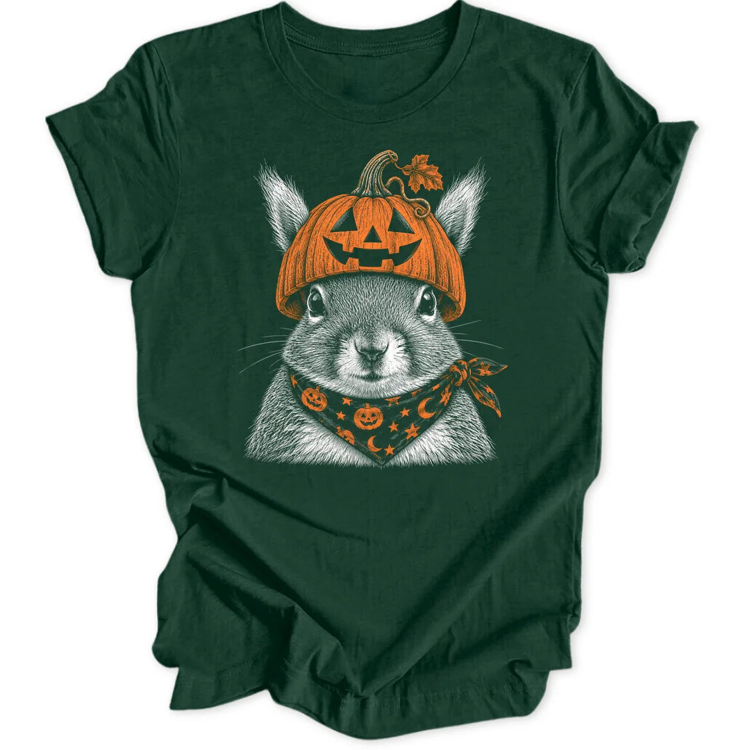 Pumpkin Squirrel - Forest Green