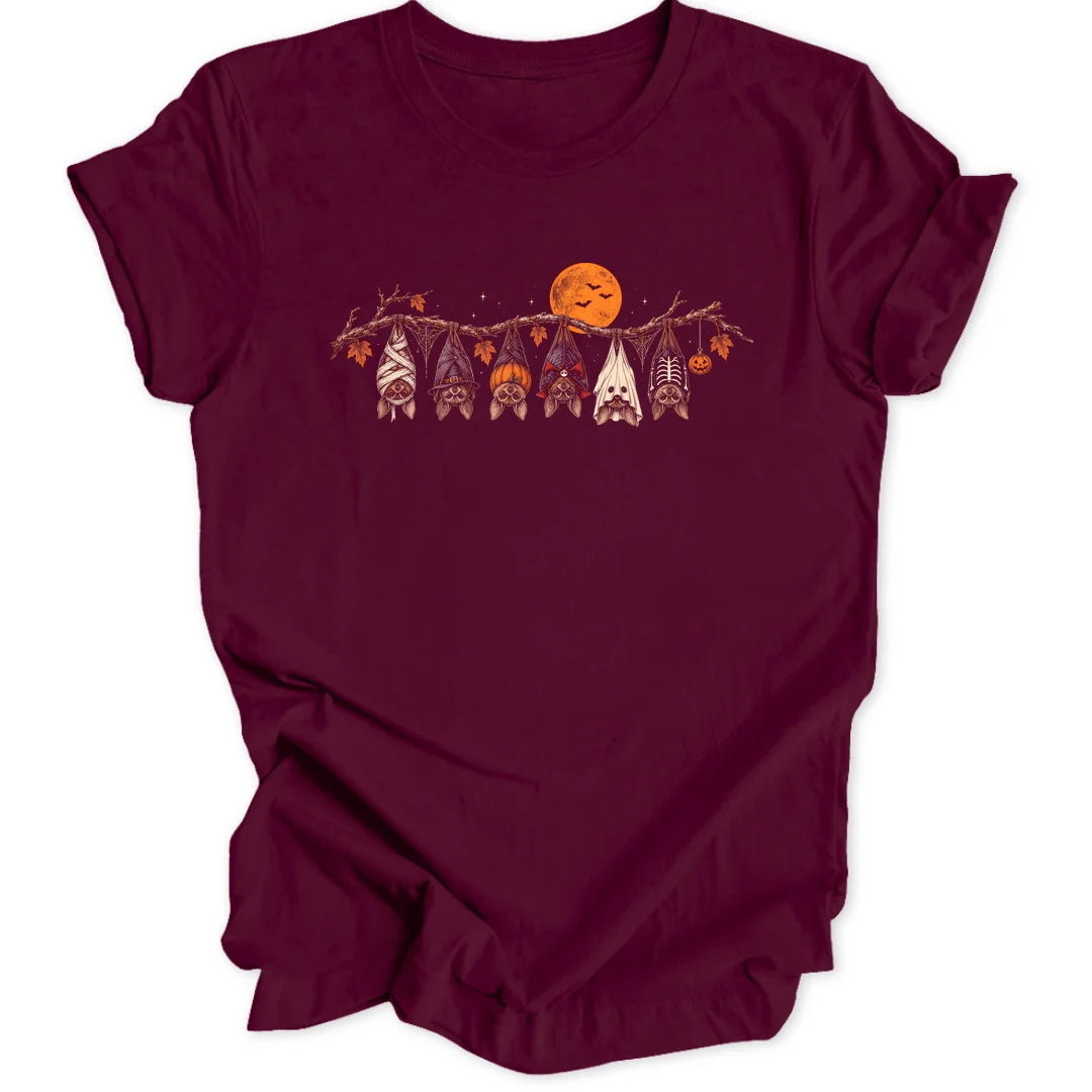 Spooky Bat Branch - Maroon