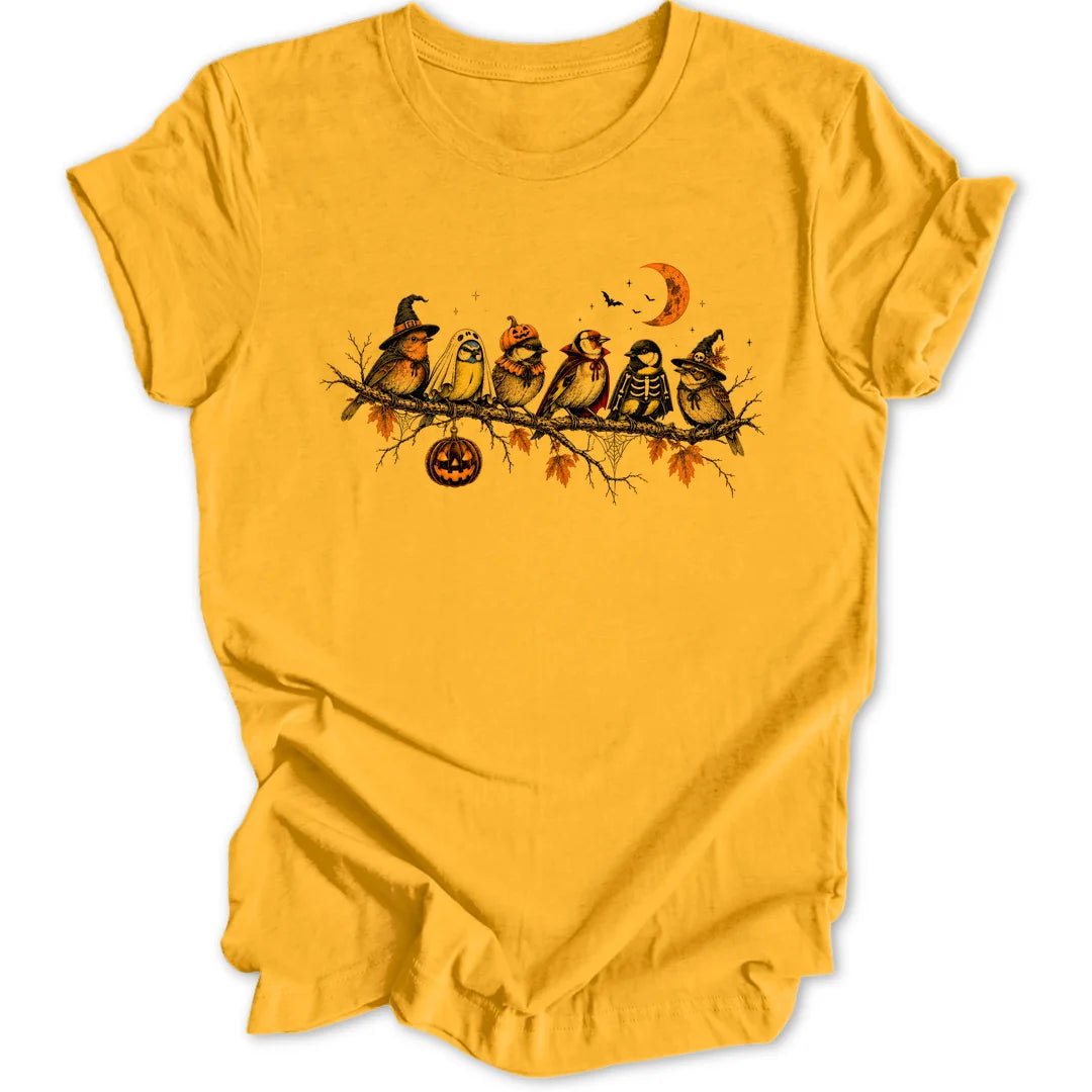 Spooky Bird Branch - Gold