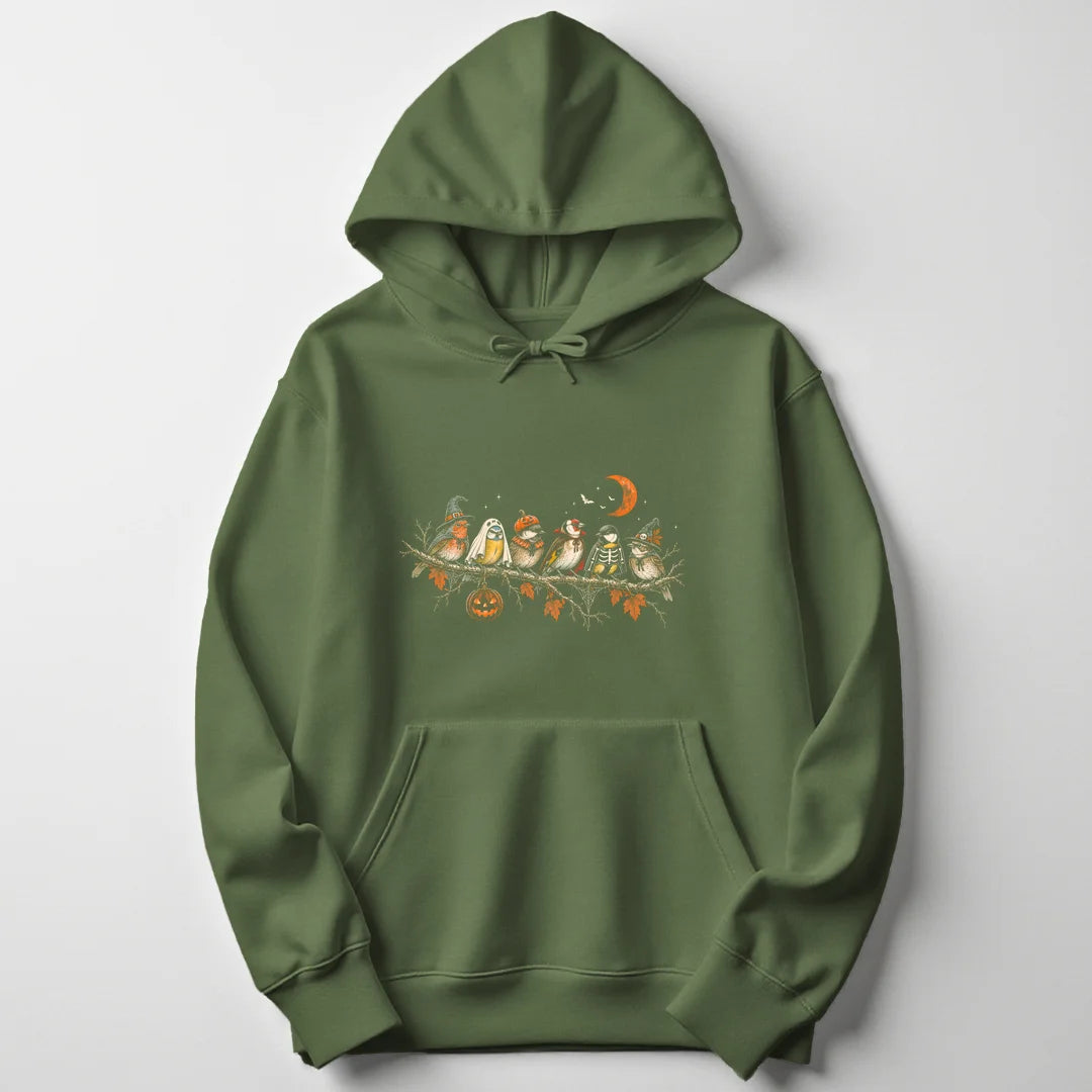 Spooky Bird Branch - Military Green