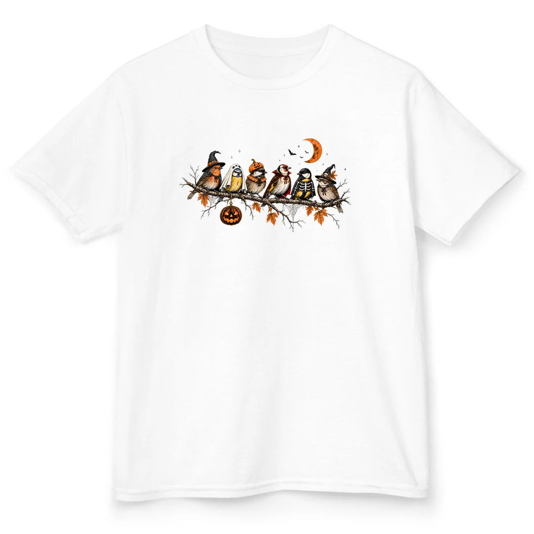 Spooky Bird Branch - White