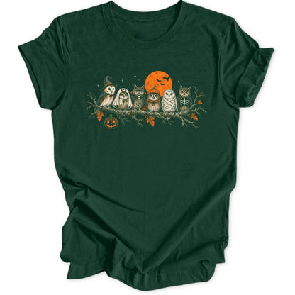 Spooky Owl Branch - Forest Green