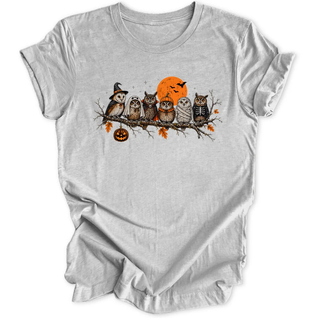 Spooky Owl Branch - Sport Grey