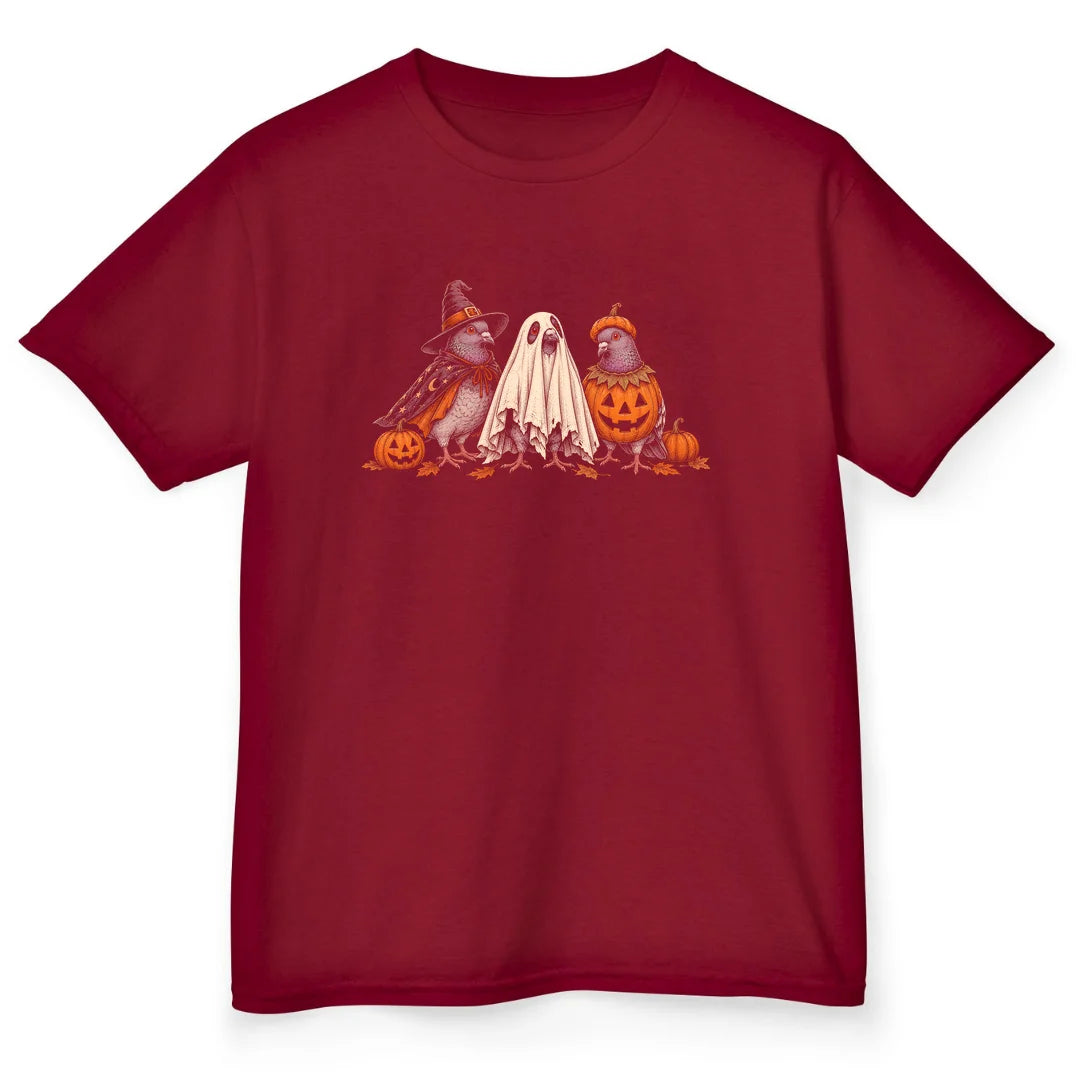 Spooky Pigeons - Cardinal Red