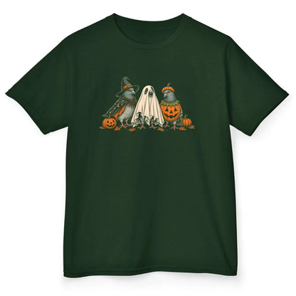 Spooky Pigeons - Forest Green