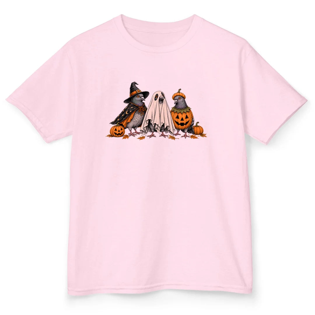 Spooky Pigeons - Light Pink
