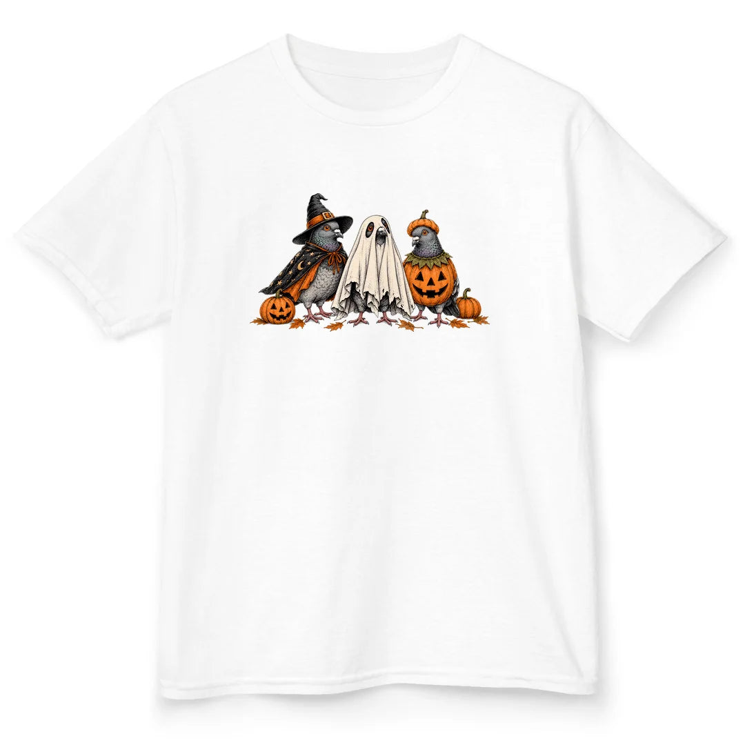 Spooky Pigeons - White