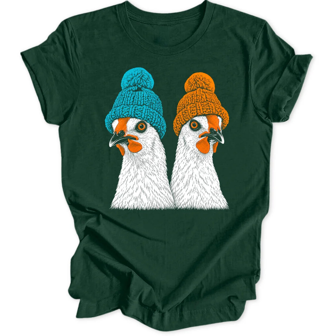 Beanie Chickens - Forest Green
