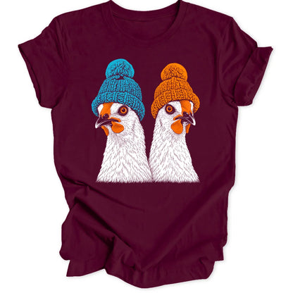 Beanie Chickens - Maroon