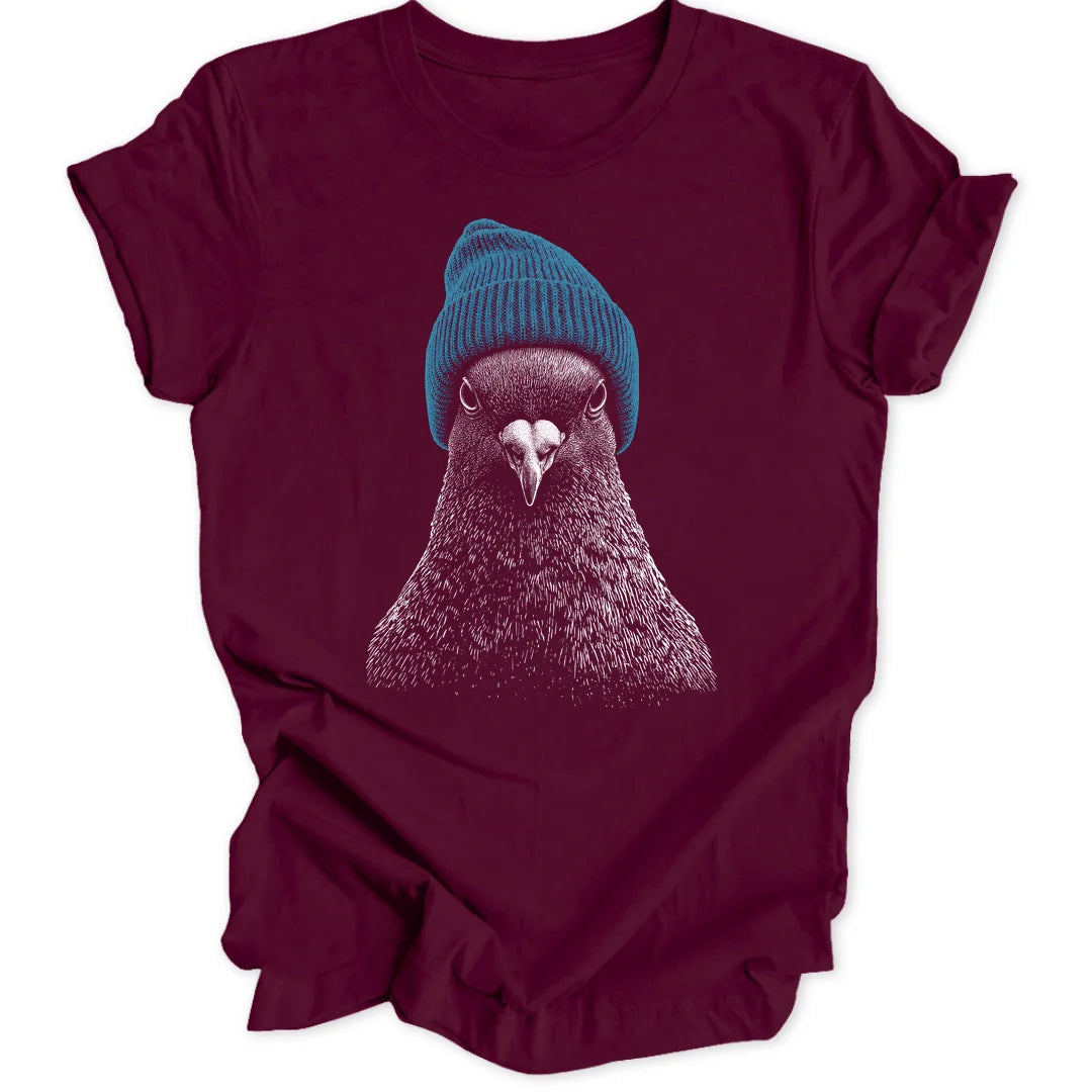 Beanie Pigeon Two - Maroon