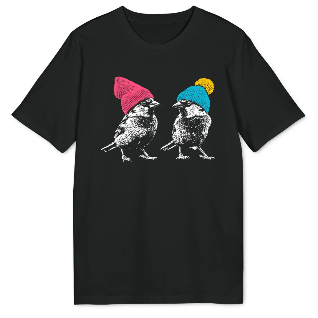 Beanie Sparrows Two - Black
