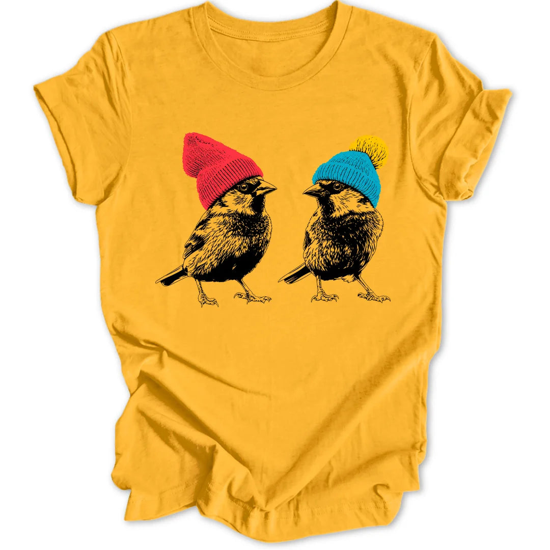 Beanie Sparrows Unisex T-Shirt