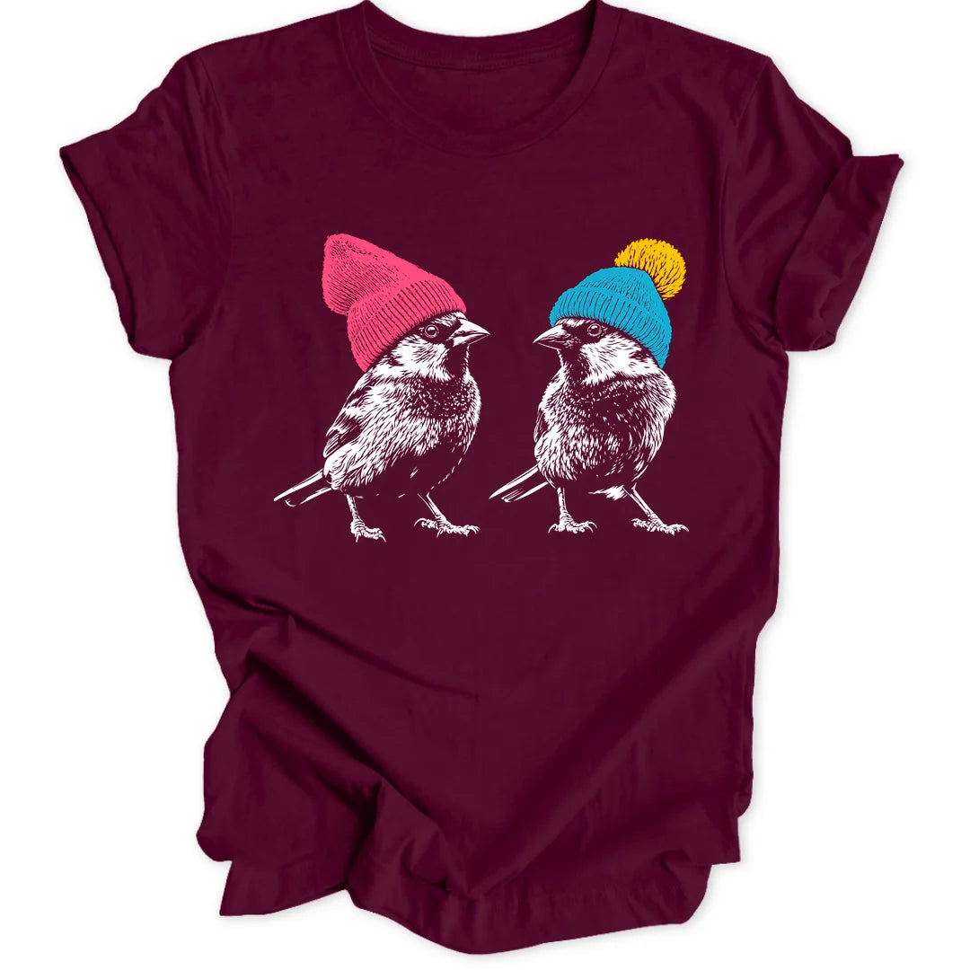 Beanie Sparrows Unisex T-Shirt