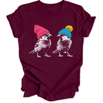 Beanie Sparrows Unisex T-Shirt