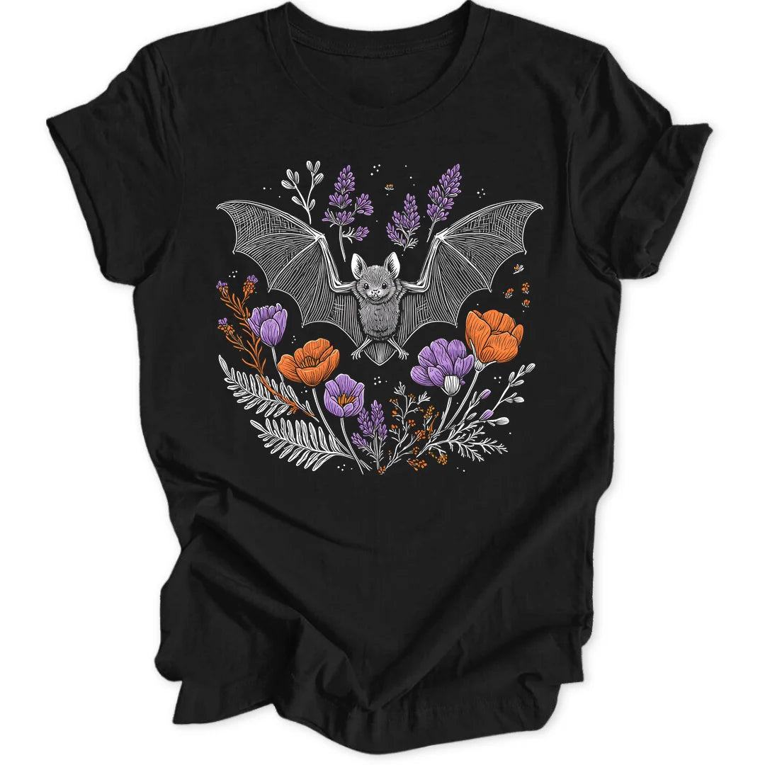 Botanical Bat - Black