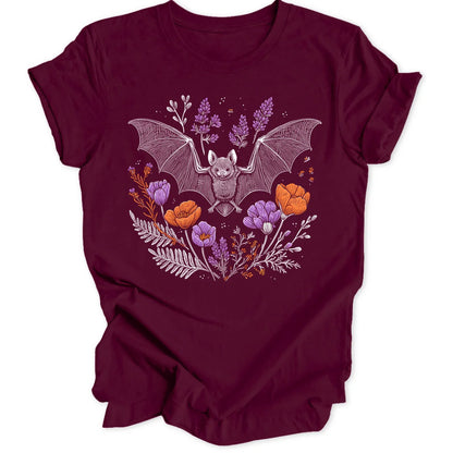 Botanical Bat - Maroon